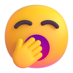 yawning face β Fluent 3D